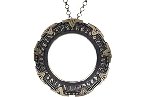 Baldur Jewelry - Stargate SG1 Atlantis Universe Portal Pendant Necklace for Men Women - Stargate Atlantis Jewelry Charm Amulet - Stargate Merchandise Cosplay - Stargate Necklace Handmade