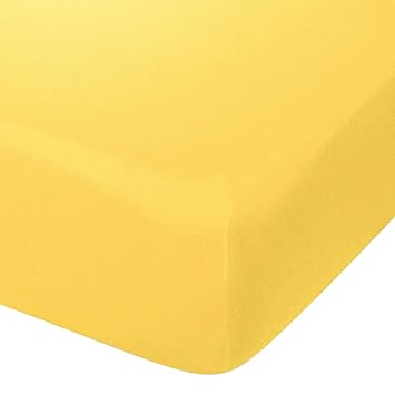 yellow fitted crib sheet