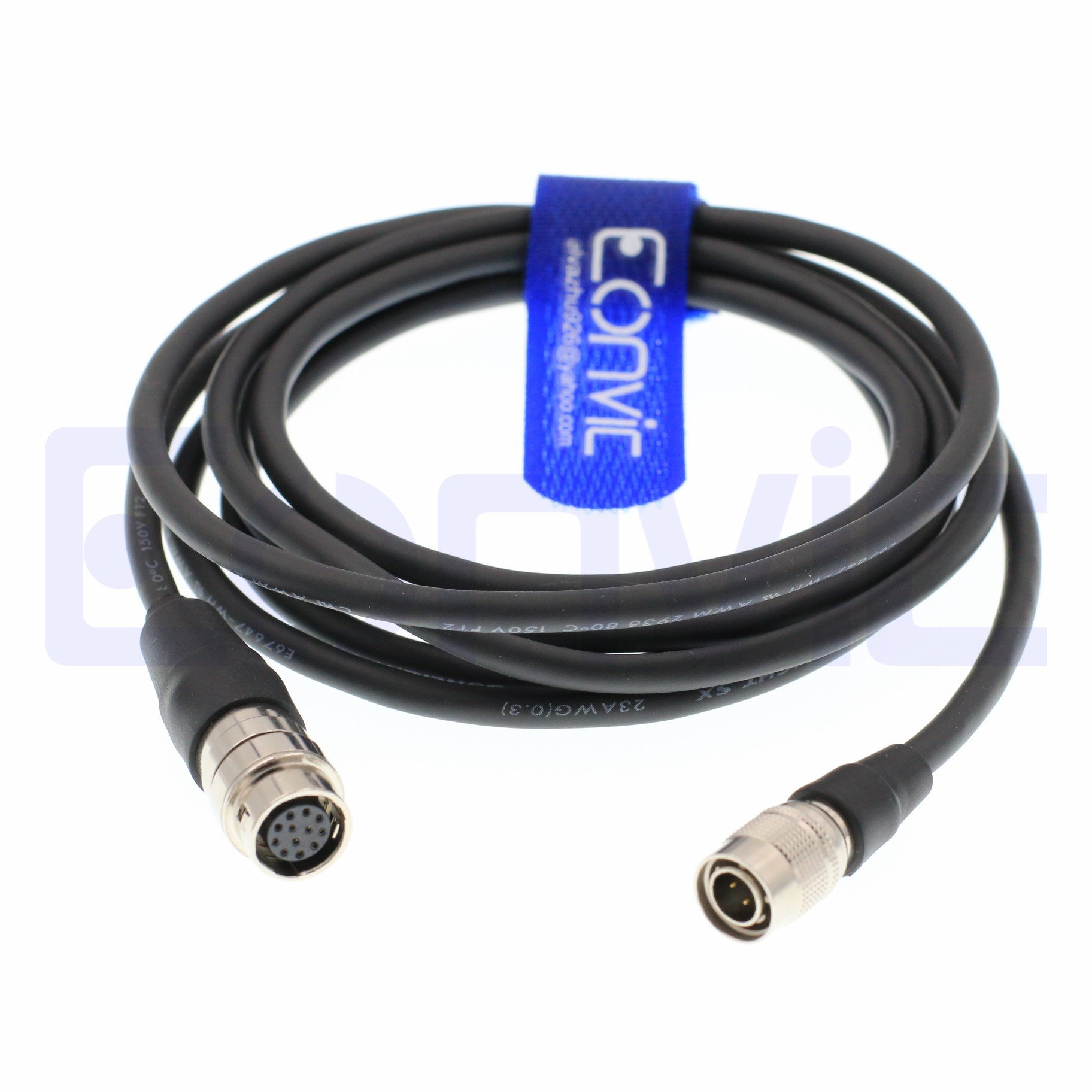 Eonvic Hirose HR10A 4Pin Male to Hirose 12-pin female adaptor Power Cable For Sony F5/ F55