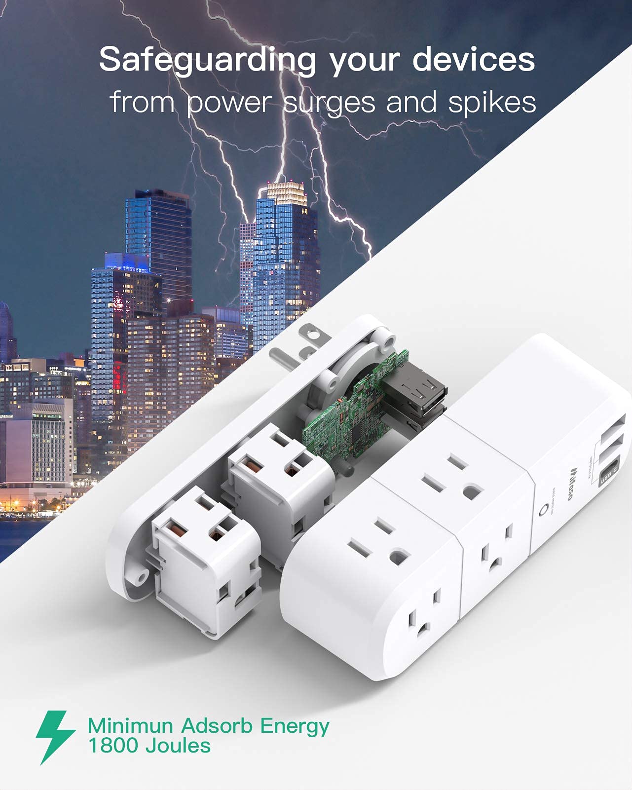 USB Outlet Extender