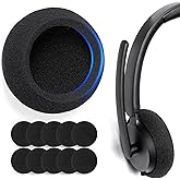 Voarmaks 5 Pairs Foam Ear Pads Cushion,Compatible with Microsoft Modern Wireless,USB-C USB-A Wired Headset,Logitech H390 H600 H609 H760 Headset,65mm,4-5mm Thickness High Density Headphone Earpads