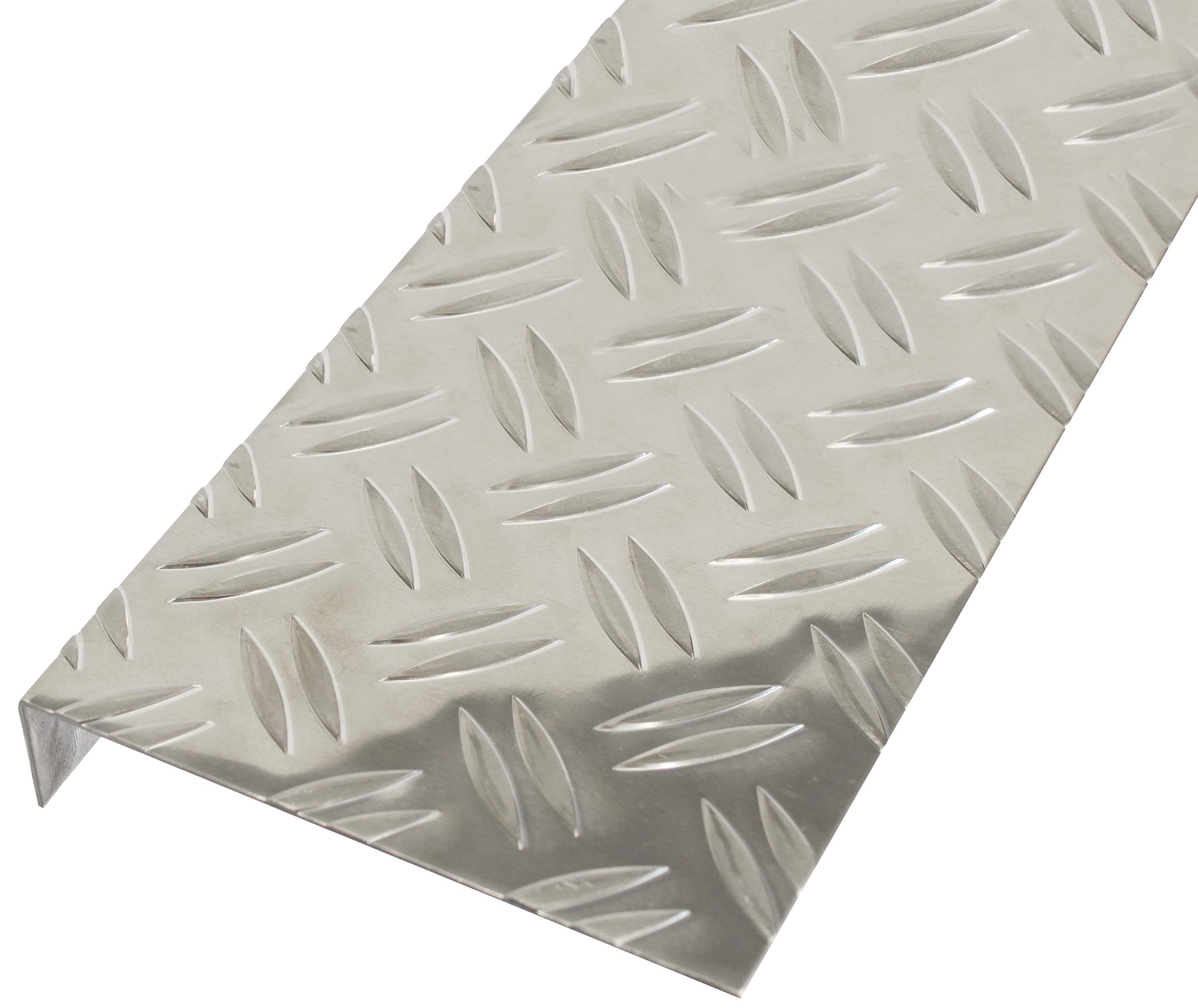 Gah-Alberts 462949 Textured Sheeting with Imprinted Ripples Triple-Edged, L-Shaped, Natural Aluminium 1000 x 135 x 30 mm