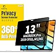 F FORITO 360° Privacy Screen Compatible with MacBook Pro 13 inch (2016, 2017, 2018, 2019, 2020, 2021, 2022, M1, M2), Eye Protection Anti Glare Anti Blue Light Laptop Privacy Filter
