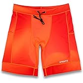 Sprints Mens Flexion 8" Compression Shorts with Pockets & Drawcord