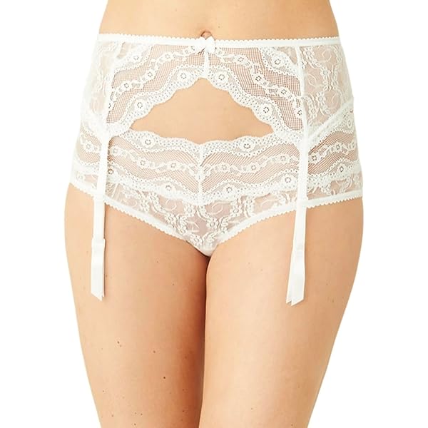 Amazon.com: Hanky Panky Women's Dauphine Garter Belt White Lingerie MD :  Clothing, Shoes & Jewelry