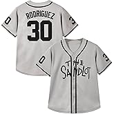 Youth Baseball Jersey #30 Stitched The Sandlot Benny The Jet Rodriguez Movie Kids Baseball Jersey Gift for Kids XS-XL