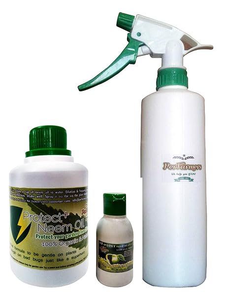 PerFarmers 250ml Neem oil with 600ml Spray Bottle