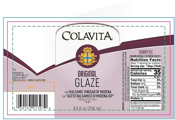 COLAVITA BALSAMIC GLAZE – ITALIAN IMPORT SQUEEZE BOTTLE, PERFECT FOR ENHANCING FLAVORS, 8.5 FL OZ (PACK OF 1)