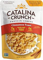 Catalina Crunch Protein Cereal | Sugar Free Breakfast Cereal with 11g of Protein | Gluten Free, Keto Friendly | Cinnamon Toas