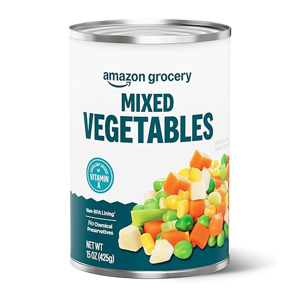 AMAZON GROCERY, CANNED MIXED VEGETABLES, 15 OZ