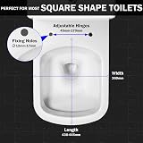 MASS DYNAMIC Square Toilet Seat Soft Close Top Fix with Quick Release view 4