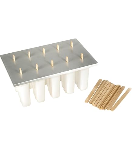 Lot De 12 Moules à Glace En Aluminium Pour Kulfi, Glaces Maison, Bâtonnets - Réutilisables, Sans Plastique - 11