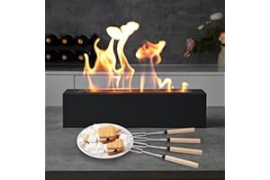 EAST FLAME Table Fire Works ONLY Gel Fuel - Safer Burning - Smores Maker Kit - Home Decoration, Gift for Family Night, Housewarming & Parties (Gel was not Included)