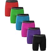AMERICAN HEAVEN Men's Boxer Briefs | Ultra Soft Micro Fiber Stretch Fitted Boxer Brief -Pack of 6