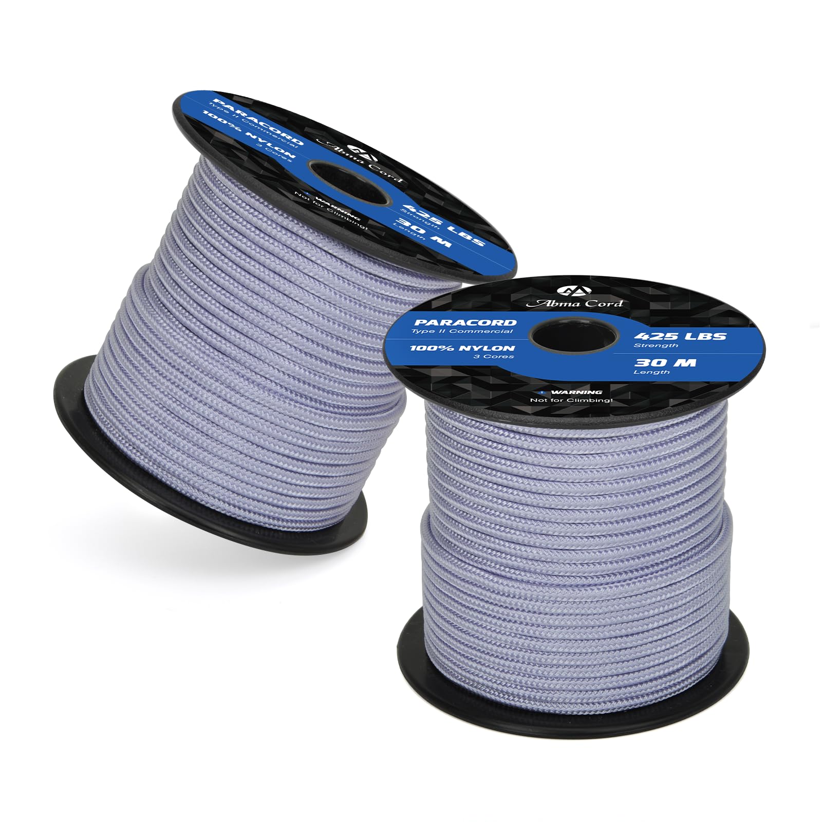 Abma Cord Paracord 425 lbs 3mm 100% Nylon 30M - Lavender purple
