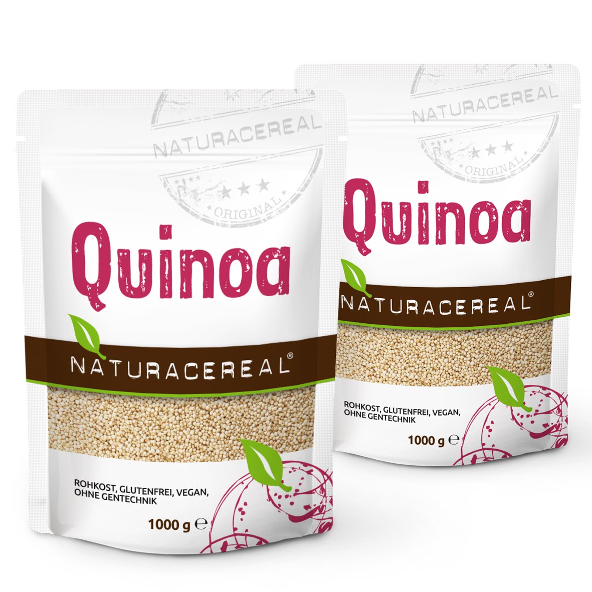 NATURACEREAL Quinoa, weiß, 2er Pack (2 x 1000g) Amazon.de