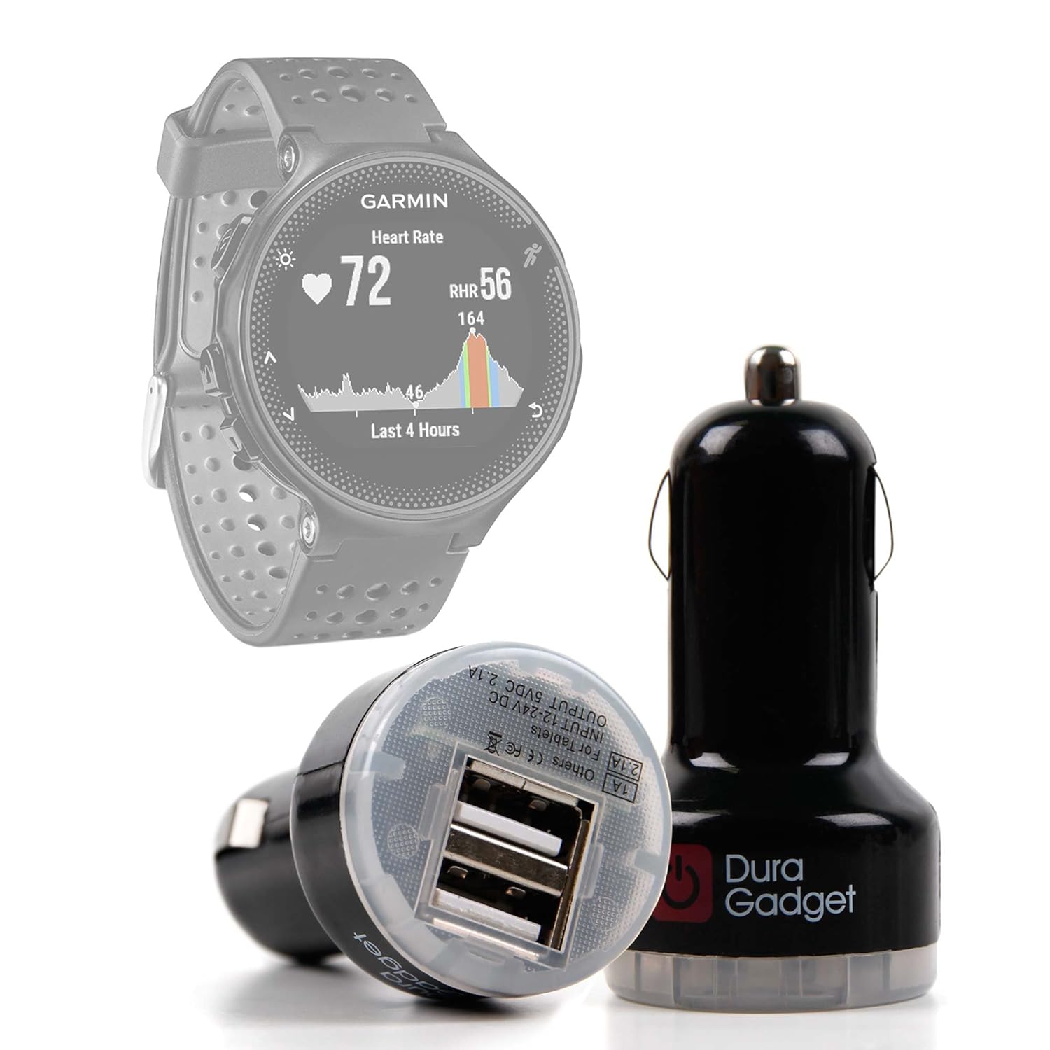 DURAGADGET Cargador Mechero del Coche para Smartwatch Garmin ...