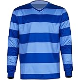 Kusilop Adult Blue and Detective Steve T Shirt Blues Long Sleeve Shirt Green Striped Clues Costume for Halloween