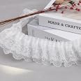 Aazon.co: 1 Yard Love Heart Pearl Bow Flower Lace Edge Tri Ribbon 2-440642