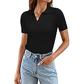 Ivicoer Womens V Neck Sweaters Dressy Casual Short Sleeve Sweater Slim Fit Lightweight Knit Tops