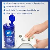 AF Anti Static PC Cleaning Wipes 100 Wipes Tub For PC & Office Equipment view 3