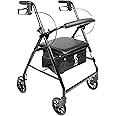 PEPE Mobility - Rollator Walker with Seat, Seniors Lightweight, 4 Wheel, Folding, Aluminum