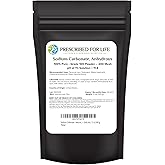 Prescribed For Life Sodium Carbonate Powder, Natural Grade 100 Anhydrous Powder, Soda Ash, Washing Soda for Laundry (12oz / 340g)