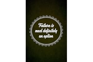 POSTER FOUNDRY Laminated Failure Is Most Definitely An Option Poster Dry Erase Wall Art 16x24