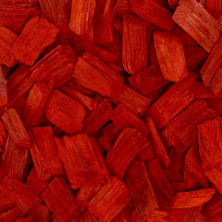PALIGO Holzhackschnitzel Rot Farbig Fallschutz Hackschnitzel Wald Kiefer Natur Pinus Sylvestris Garten Dekor Mulch Holz Häcks