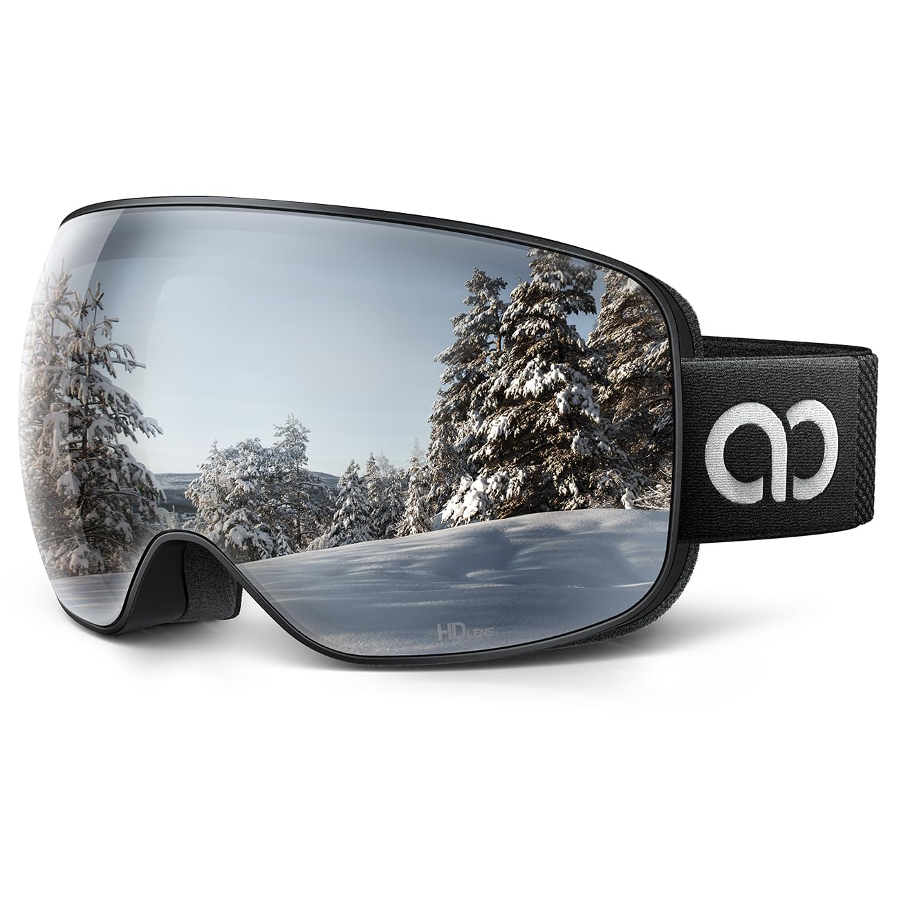 Photo 1 of Lamicall Ski Goggles with Ultra HD Lens - 100% UV Protection, 3X Anti-Fog & OTG Design, for Men & Women, Fit for Skiing, Snowboarding, Snowmobile