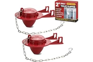 2 Pack 2-Inch Toilet Flapper Replacement Kit, Fits Kohler, Toto, Gerber & American Standard, High Performance Toilet Tank Flu
