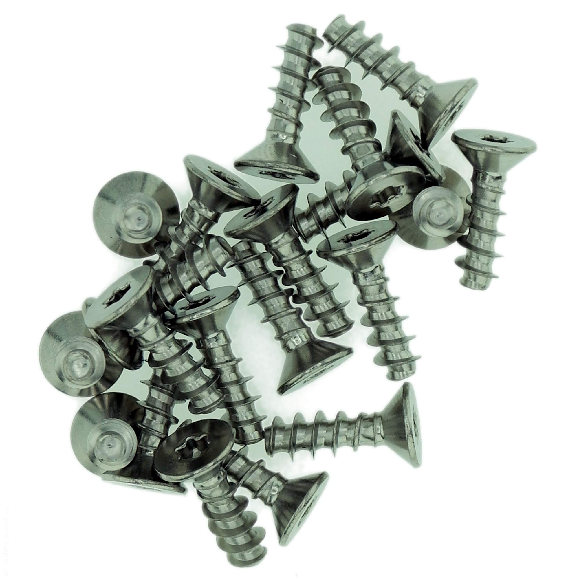 D3.5 (3.5mm x 8mm) TX Countersunk Screws for Plastic - Stainless Steel (A2) (Pack of 20)