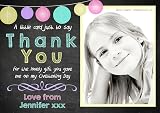 Personalised Birthday Thank You Photo Cards - Joint Party Twins Unisex view 2