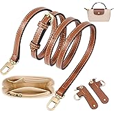 Gastinsave Purse Straps Replacement with Multi-Pocket Felt Handbag Organizer Insert Compatible with Longchomp Mini Pouch Tote Bag (2-Packs)