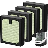 4 Pack HEPA Filter Replacement for Baby Brezza Baby Bottle Washer Pro, High Performance Filtration for Air Cleaner Dust