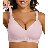 Xcutting Full Coverage Bras for Womens No Underwire Wireless Seamless Push Up Comfort Soft Padded T-Shirt Bra Everyday