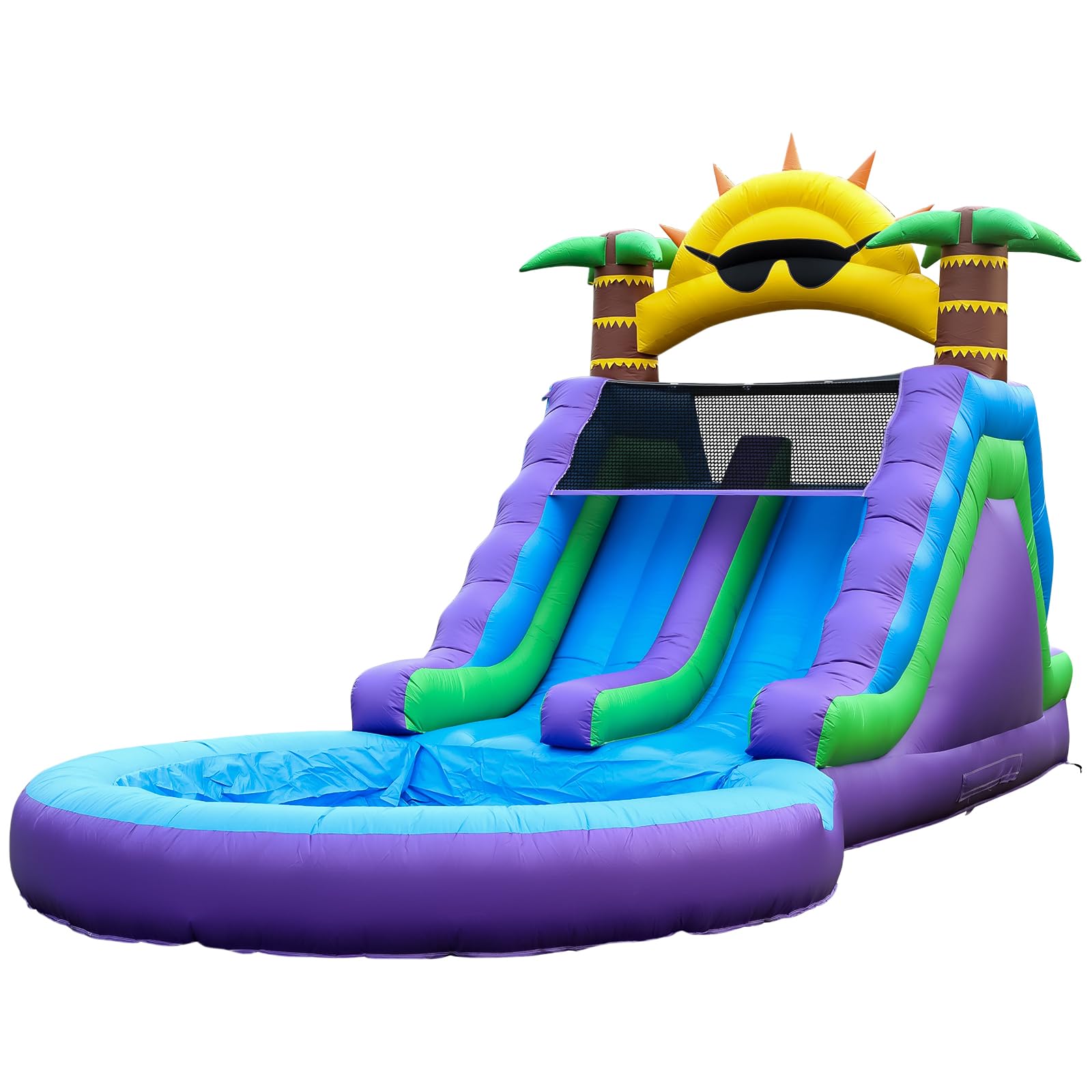 Photo 1 of Eachup 26FT Commercial Inflatable Water Slide for Kids and Adults – Heavy Duty Full PVC Inflatable Water Slide with 1100W Blower for Backyard, Outdoor Slide Park, and Pool Party