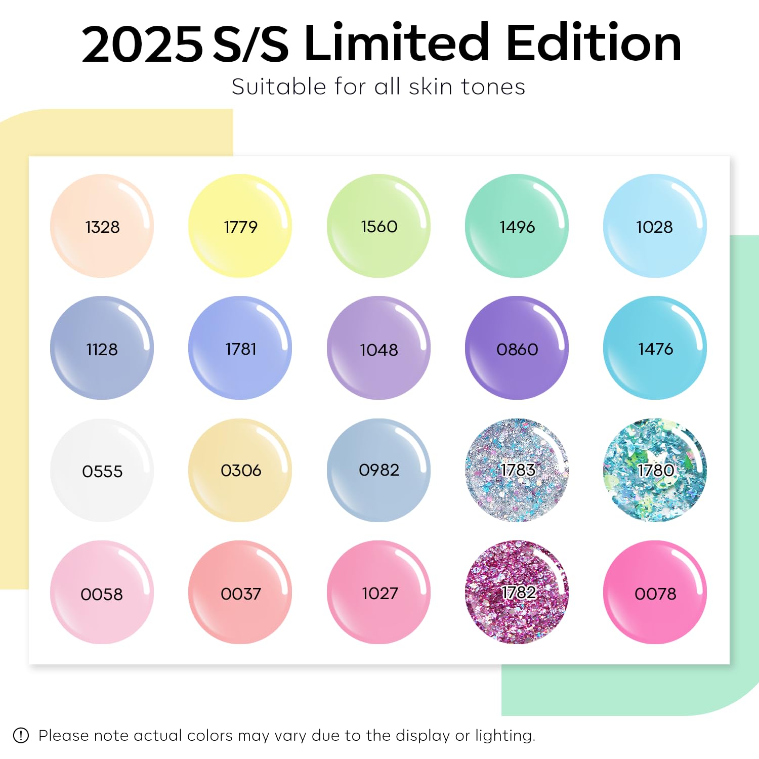 Modelones 24Pcs Gel Nail Polish Set, 20 Colors Spring Pastel Gel Polish Set Easter Macaron Colors with Glitter & Glossy & Matte Top + Base Coat Soak Off LED Nail Art Kit Salon at Home - Image 2