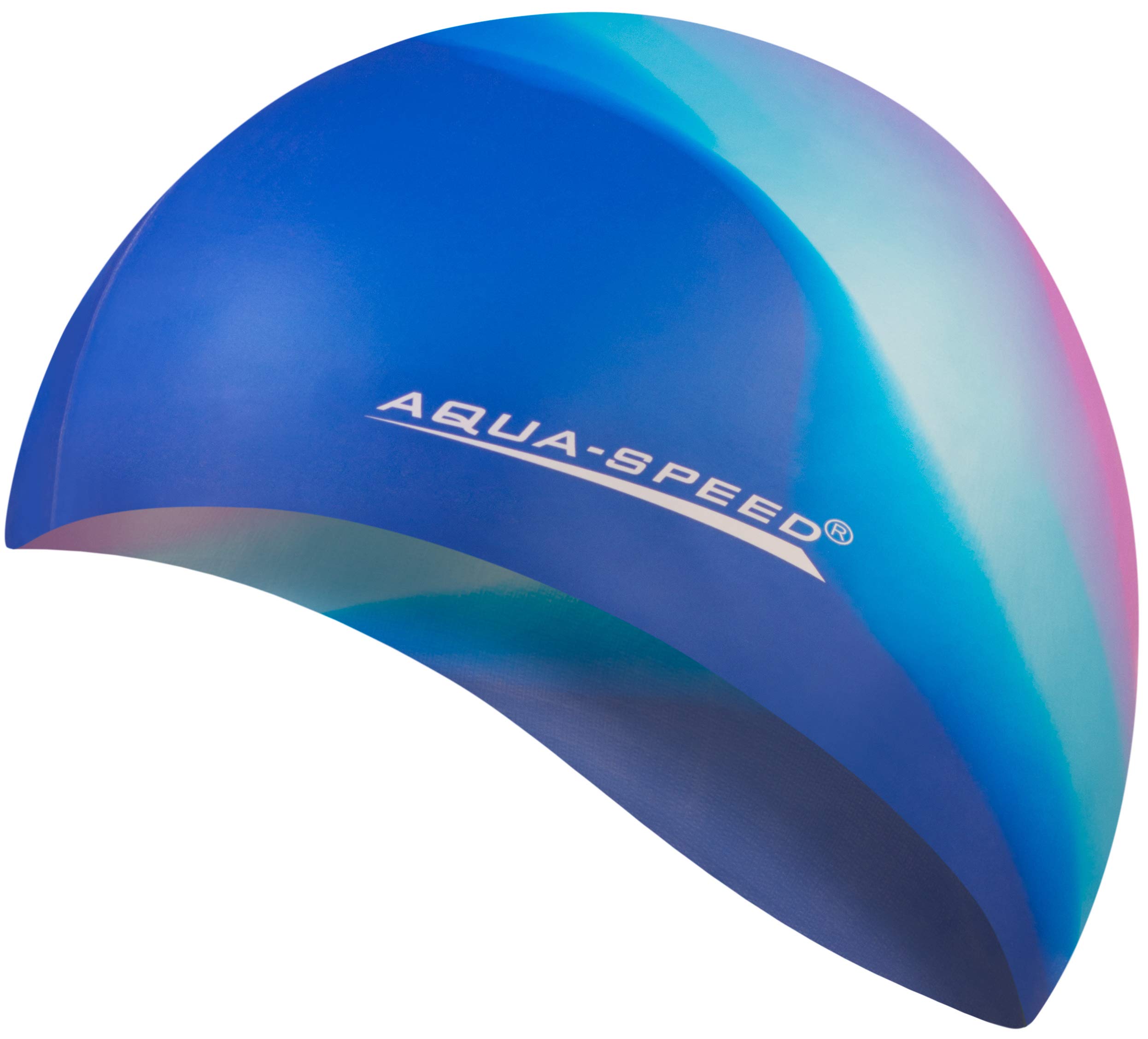 Aqua Speed BUNT Colourful swim cap + microfibre towel | adult | child | swimming cap | silicone | tearproof | waterproof | 17. colourful / 40