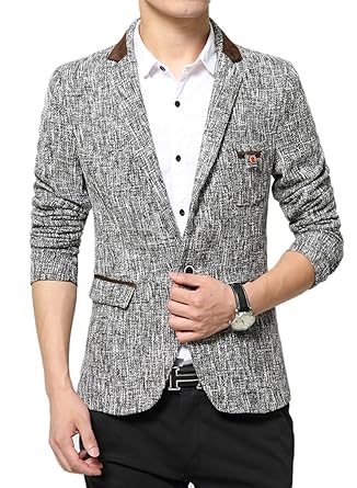 Insun Hombre Otoño Primavera Moda Chaqueta De Sport Slim Fit