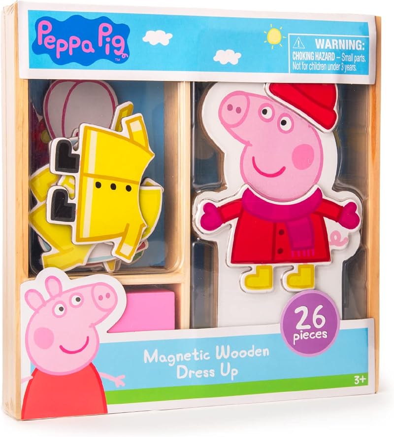 Peppa Pig Magnetic Wooden Dress-Up Set TCG Toys FSC Wood Preschool Toy