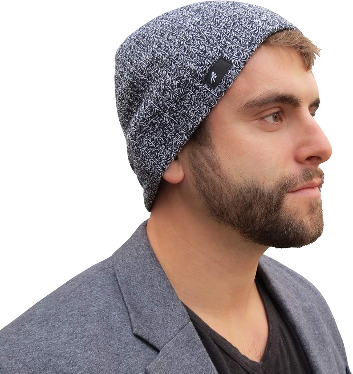 Grace Folly Daily Beanie Hat Skull Cap for Men or Women (Many Colors) (Black Heather) at Amazon