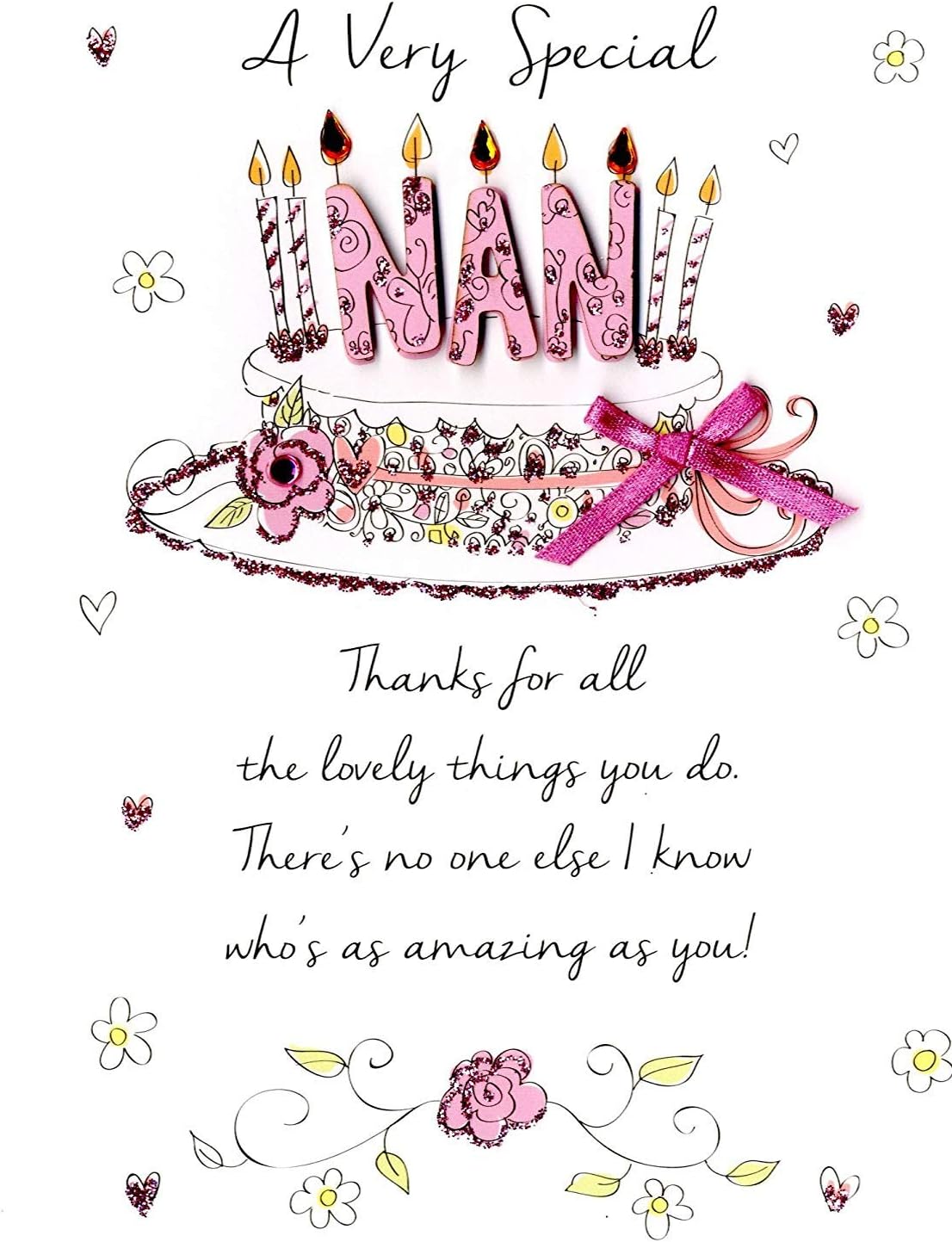 Special Nan Happy Birthday Greeting Card Second Nature Just To Say Cards