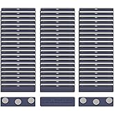 60 Pack Name Tag Magnets, Magnets for Nametags Magnetic Name Badge Holders, Name Tag Magnetic Adhesive Backing with 3 Neodymium Magnets (1.76 x 0.5 inches, Blue)