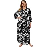 Super Shopping-zone Women's Plus Size Long Robes Kimonos Plus Size Maternity Robes Delivery Robes Sleepwear