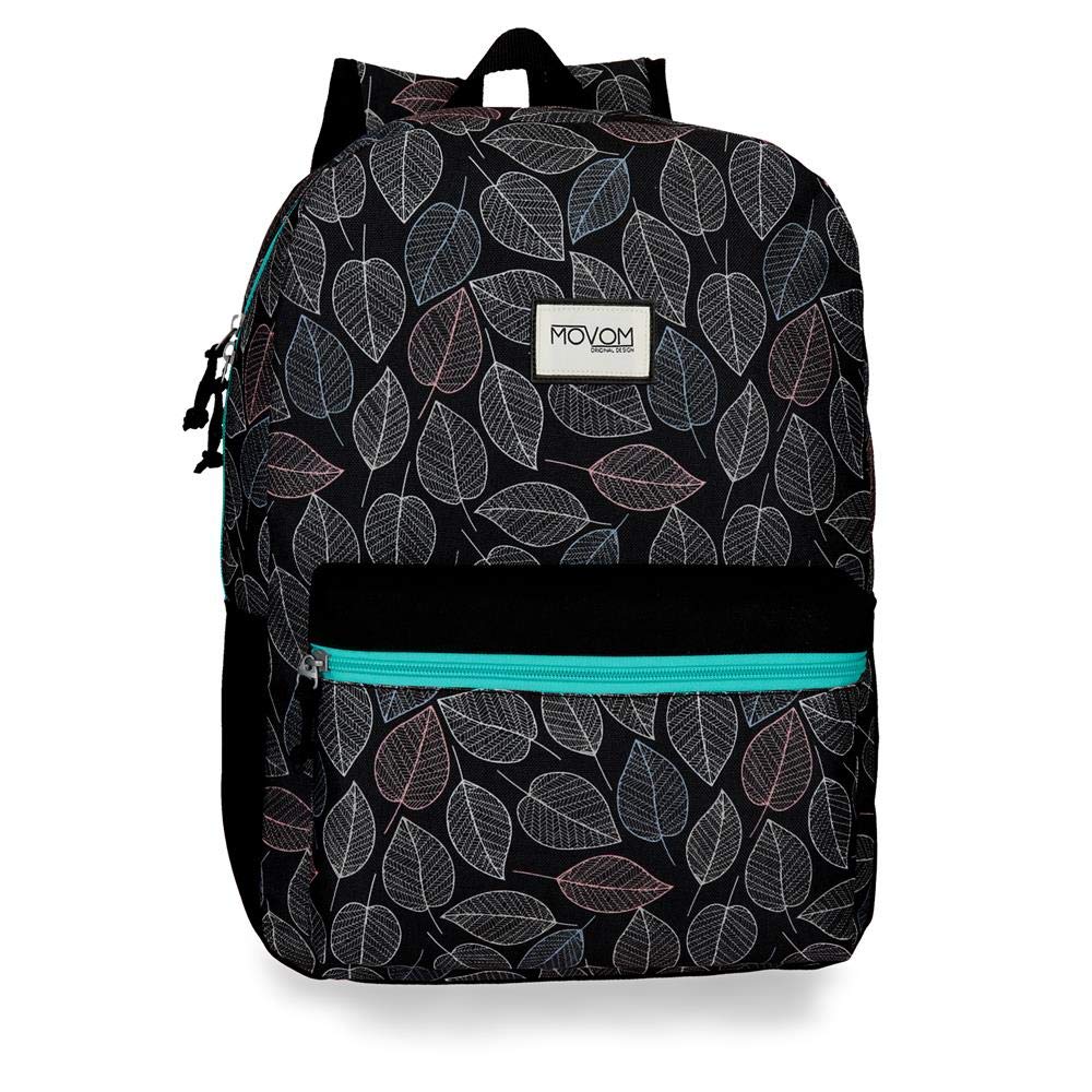 Movom Leaves Backpack Black 32x42x16 cms Polyester 21.5L