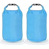 Desoto Waterproof Dry Bag 2 packs, 2L/5L/10L/20L/40L/70L Dry Sack Lightweight Portable, Dry Storage Bag to Keep Gear Dry Clean for Kayaking, Gym, Hiking, Swimming, Camping