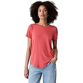 Gap Womens Luxe Short Sleeve Crew Neck T-Shirt