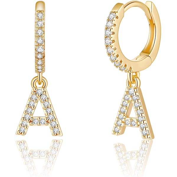 Amazon.com: TURANDOSS Zircon Huggie Earrings for Girls Women
