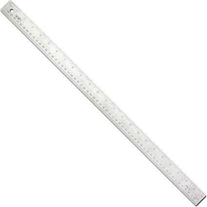 VINCA 24 inch Stainless Steel Ruler